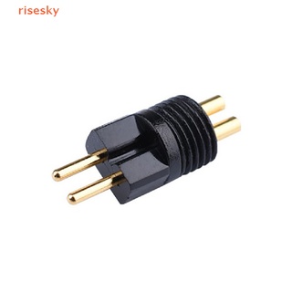 [risesky] 2pcs 0.78mm Pin DIY Headphones Cable 2 Pin Terminal 0.78 Pin 1964 with Slot