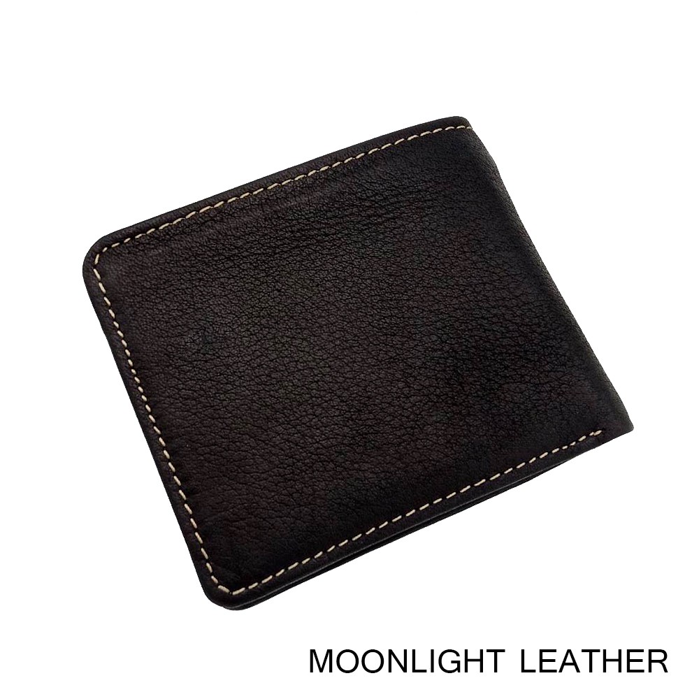 กระเป๋าสตางค์ชายหนังแท้ สีดำ รุ่น Less But More Ep.09 มีกระเป๋าใส่เหรียญ หนังนุ่มมาก ไม่ลอกร่อน มีกล่องพร้อมเป็นของขวัญ - รูปที่ 2