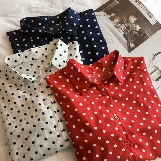 เสื้อเชิ้ตลาย  Polka dot