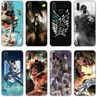 Vivo y20 y12 y15 2020 y83 y95 y11 2019 Case TPU Soft Silicon Protecitve Shell Phone casing Cover Attack On Titan Anime