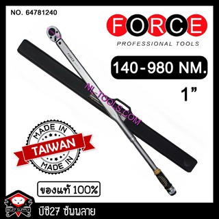 ►140-980 NM◄ ประแจปอนด์ Force(1240) 1 นิ้ว หรือ 1" (JJOW) มีใบ CERTIFICATE รุ่น 64781024 1" BC27