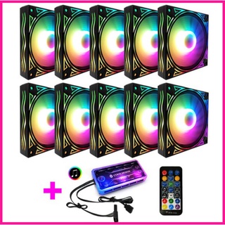 ชุดพัดลม ระบายความร้อน เคส COOLMOON RGB Billow x10+สายไฟ สินค้าใหม่ ราคาสุดคุ้ม พร้อมส่ง ส่งเร็ว ประกันไทย CPU2DAY