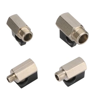 1/8" 1/4 "3/8" 1/2 "BSP เกลียวมินิทองเหลืองบอลวาล์วเครื่องอัดอากาศวาล์วสําหรับ Air, น้ํามันและน้ํา