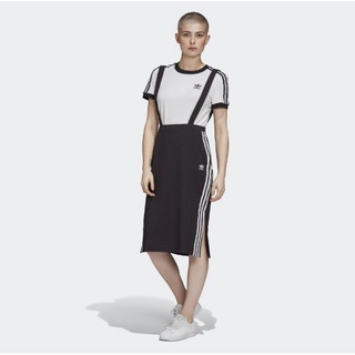 ↂ♙Adidas Originals Slip Dress กระโปรงยาว กระโปรงรัดรูป Adidas Clover GK3657 สีดำ