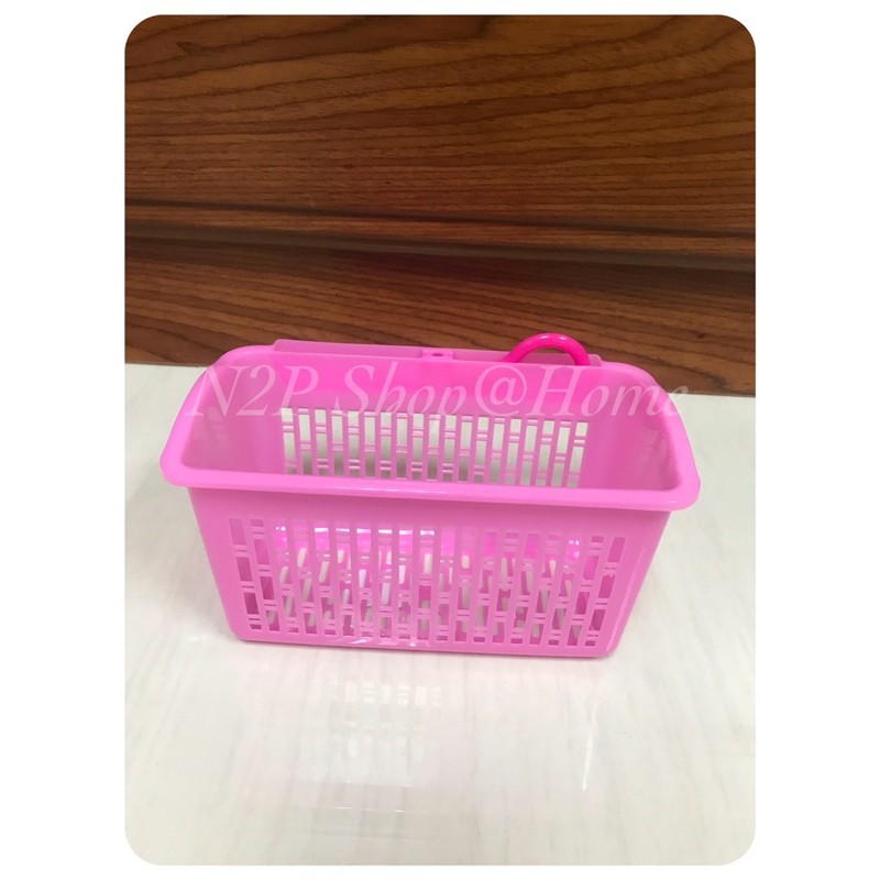 ตะกร้าแขวนพลาสติกมีตะขอแขวนอเนกประสงค์ ขนาดเล็ก ขนาดใหญ่ - รูปที่ 4