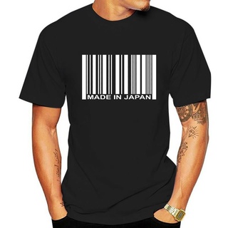 เสื้อยืดวินเทจเสื้อยืด ผ้าฝ้าย พิมพ์ลาย Made in Japan Barcode ไซซ์ S M L XL 2XL 3XLS-5XL