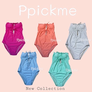 Ppickme🏖พร้อมส่ง New in ชุดว่ายน้ำวันพีช งานสั่งตัด🏖