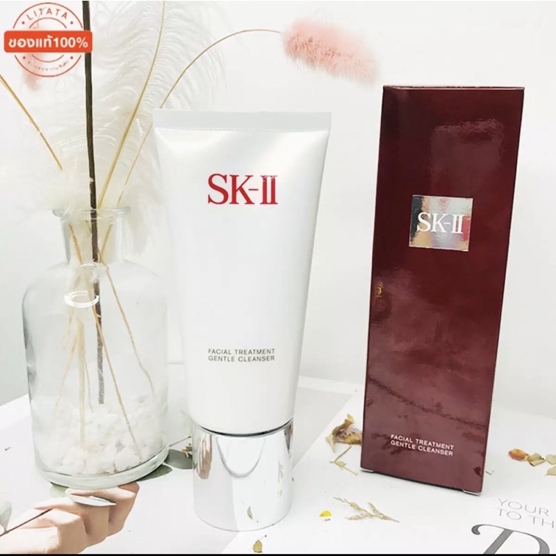 แท้ 100%💥💥💥💥💥 โฟมล้างหน้า เอสเคทู Sk-ll Facial Treatment Gentle Cleanser 120 กรัม