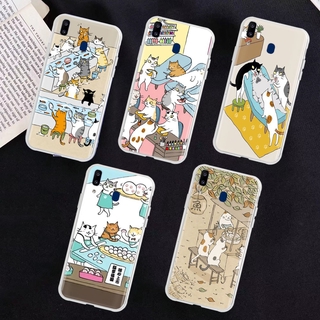 เคสโทรศัพท์มือถือแบบใส ลายแมว MS สําหรับ VIVO Y69 Y55S Y95 Y53 Y81 Y71 Y55 V21 Y91C Y81S V20I Y81I V20 Y93 Y70 Y91 Pro SE