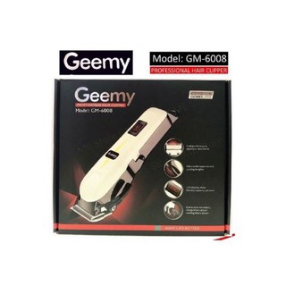 (รุ่นใหม่ล่าสุด) Geemy ปัตตาเลี่ยน GM-6008 ปรับระดับ อย่างดี ระดับช่างตัดผมมืออาชีพ มาพร้อมหวีรอง 4 ขนาด 3,6,9,12 mm