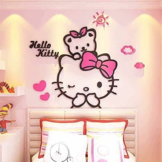 Hello Kitty แผ่นอะคริลิก 3D ขนาด 50*80 cm