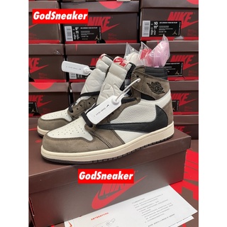 [ พร้อมส่ง ] Air Jordan 1 Retro High  " Travis Scot Mocha " Size 40 - 46 [ H12 ]