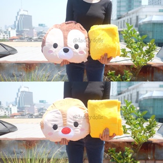 หมอนผ้าห่ม ซุกมือ Chip ชิพ &amp; Dale เดล Tsum Tsum ซูมซูม 12นิ้ว (100x150cm)