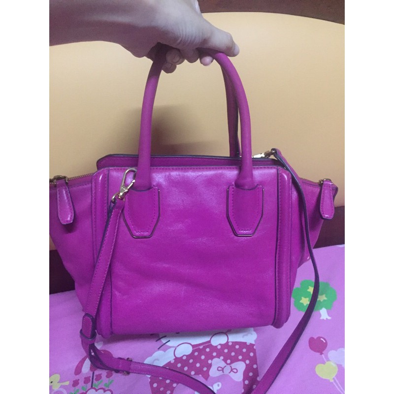 กระเป๋าสะพายข้าง MCM สีชมพู แท้💯