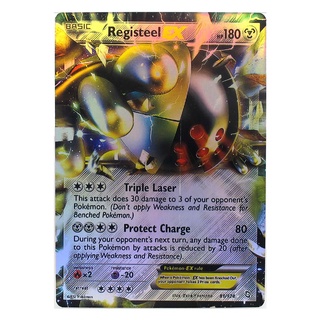 Registeel EX 81/124 เรจิสตีล Pokemon Matt Card ภาษาอังกฤษ