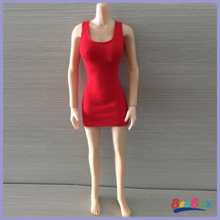 [พร้อมส่ง] ชุดเดรสเสื้อกั๊ก 1/6 สําหรับ 12นิ้ว Female Action Figure [สีดํา]