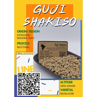 🚚 พร้อมส่ง 🚚เมล็ดกาแฟดิบ Guji shakiso Natural Process/ เมล็ดกาแฟนอก/ สารกาแฟเอธิโอเปีย