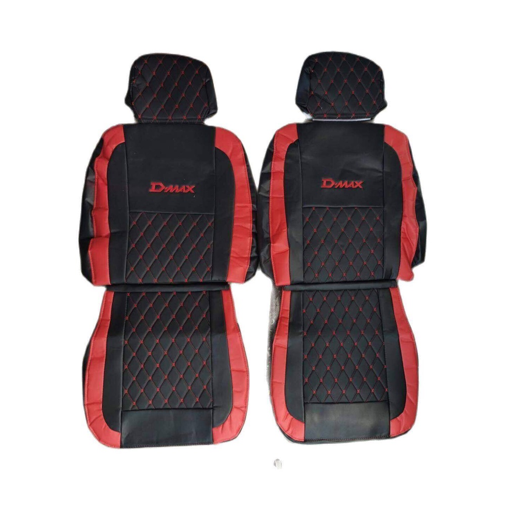 1 คู่ หุ้มเบาะรถยนต์แบบสวมทับ ลาย VIP 5D D-MAX 2005-2011 ( LINE 2  car seat covers T8