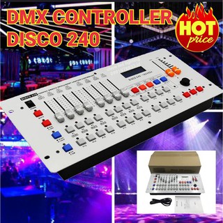 DMX 240 ,DMX 512 ,controller ( กดเลือกตัวเลือก )บอร์ตควบคุมไฟ ไฟพาร์ PAR LED light PARTY LIGHT ไฟดิสโก้ ไฟดิสโก้เทค