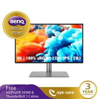 BenQ PD2725U 27นิ้ว 4K 100% sRGB Thunderbolt 3 Graphic Design Monitor (จอคอมงานกราฟฟิค, จอมอนิเตอร์ 4k 27นิ้ว)