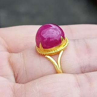 #9.35ct #ทับทิมพม่าแท้ #ทับทิมทรงกองข้าว #Natural Burma Ruby