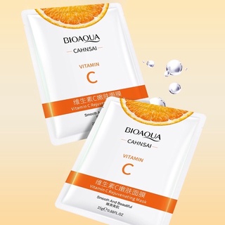 มาส์กวิตามินซี Bioaqua Cahnsai Vitamin c มาส์กวิตามินซีเข้มข้น