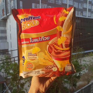 เครื่องดื่มมอลต์สกัด รสช็อกโกแลต สูตรน้ำตาลน้อยกว่า Ovaltine Gold Malt Drinking Chocolate Flavour Less Sugar 390g