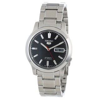 SEIKO 5 Automatic สีเงิน สีดำ สายสแตนเลส รุ่น SNK795K1