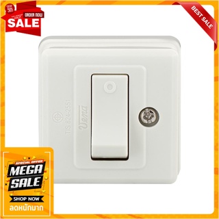 ชุดสวิตช์ 1 ทาง VENA SS-0621 สีขาว สวิตช์ไฟ 1 WAY SWITCH SET VENA SS 0621 WHITE