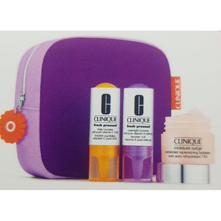 แท้ 100% มี ฉลากไทย Clinique gift set 4 ชิ้นรวมกระเป๋า  มูลค่า 2,500.-