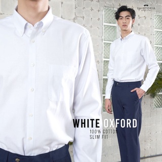 Shirtoria เสื้อเชิ้ตผู้ชายแขนยาว ผ้าcotton ทอoxford