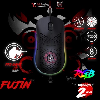 ประกัน 2 ปี ส่งจากไทย เมาส์เกมมิ่ง ONIKUMA FUJIN RGB Gaming Mouse เมาส์เกมมิ่ง ปรับความไวได้ 6 ระดับ 800-6400 มีแสงไฟRGB