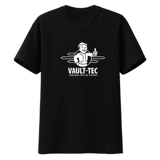 เสื้อยืดโอเวอร์ไซส์เสื้อยืดแขนสั้น พิมพ์ลาย Game Fallout 4 Radiation 4 pipboy Vault-tec สําหรับผู้ชายS-4XL