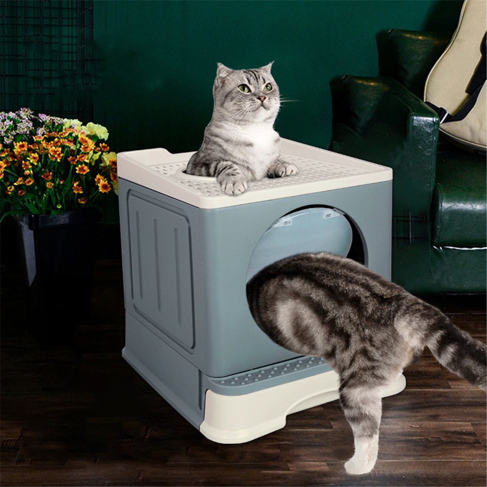 Cat Litter Boxes for Large Cats Foldable Litter Box Comes with Shovel