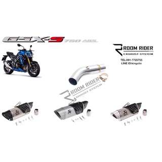 ชุดสลิปออนงานดัดพร้อมปลายท่อ Akrapovic gp สำหรับ GSXS750