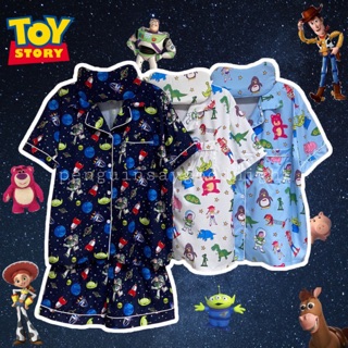 🌤 พร้อมส่ง ⚠️ ชุดนอนลาย ทอย สตอรี่ 🌌 Toy Story 🚀 แขนสั้น/ขาสั้น