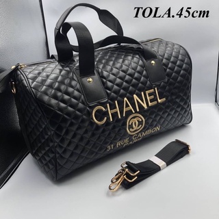 🔥กระเป๋าเดินทาง งานChannel💯%ขนาด45cm✅หนังปั๊มทุกจุด กระเป๋าเดินทางแซลแนล กระเป๋าเดินทาง