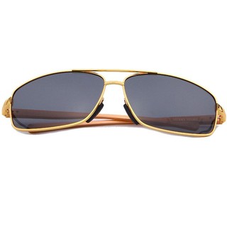 ﻿MERRYSTORE แว่นกันแดด รุ่น MSP398 Gold frame Black lens