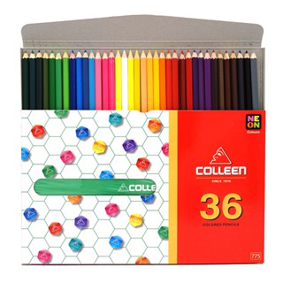 ดินสอสีไม้ Colleen รุ่น 775 ด้ามเดี่ยว 36 สี สินค้าได้รับมาตรฐาน CE : EN 71/3 จากยุโรป