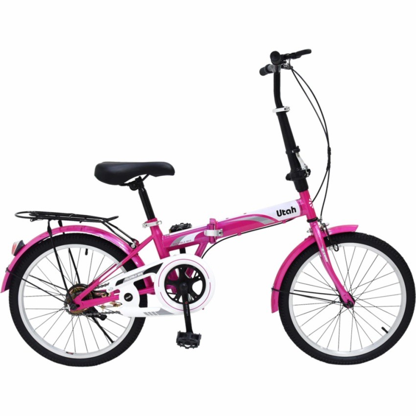 K-BIKE จักรยานพับได้ FOLDING BIKE 20 นิ้ว 1 Speed รุ่น 20K61 UTAHชมพู #30