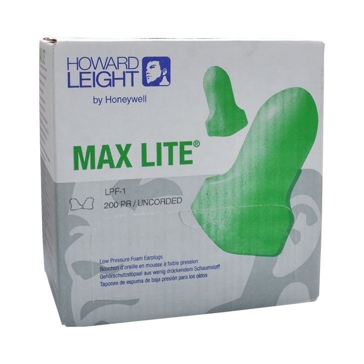 ที่อุดหู Honeywell MAX LITE สีเขียว แพ็ค 5 คู่ นุ่มพิเศษ คืนตัวช้า ใส่สบาย กันเสียงรบกวน