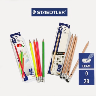 ดินสอ 2B ดินสอทำข้อสอบ ดินสอไม้ ดินสอNeon Staedtler 1กล่อง / 12แท่ง