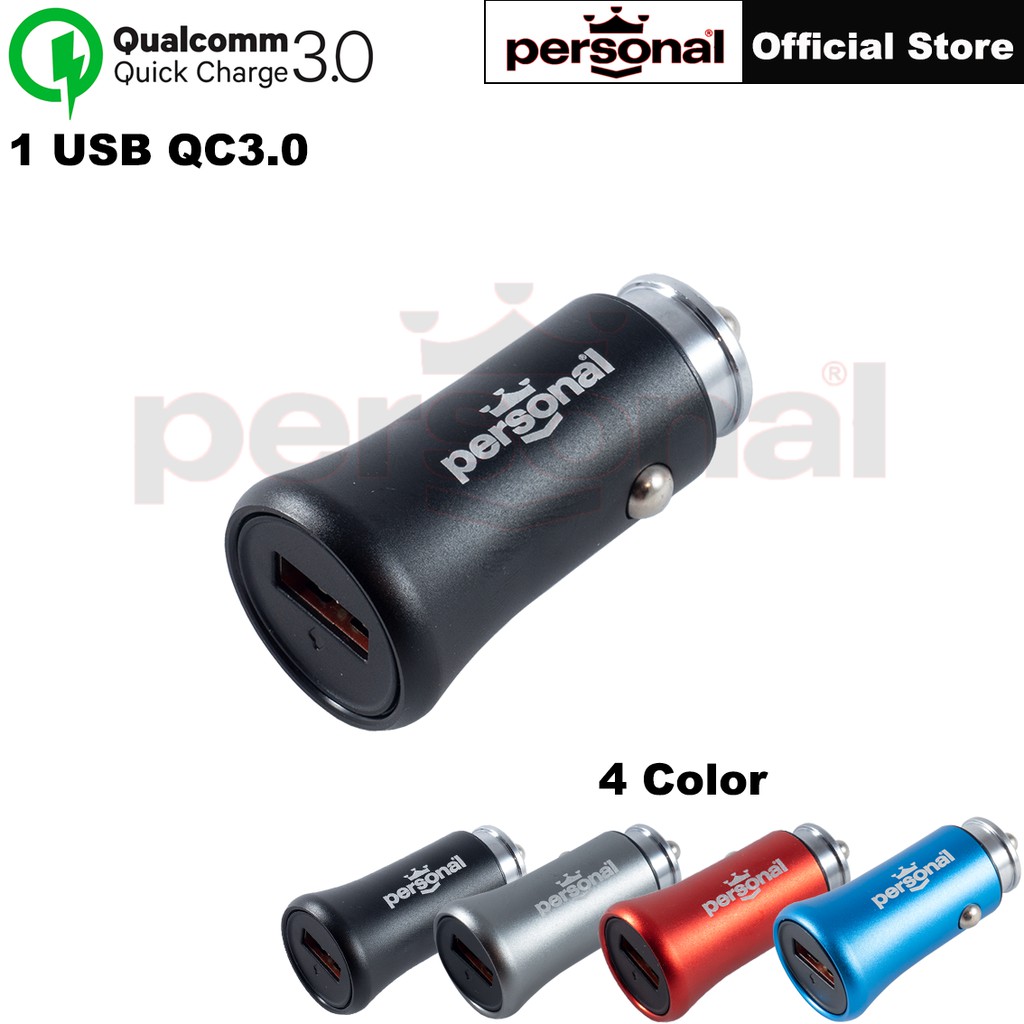 Fast Car Charger, Personal 36W USB Car Charger Quick Charge 3.0
