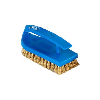 สมอ แปรงขัดพื้นทรงเตารีด ขนแปรงทองเหลือง Anchor, floor brush, iron shape Brass bristles