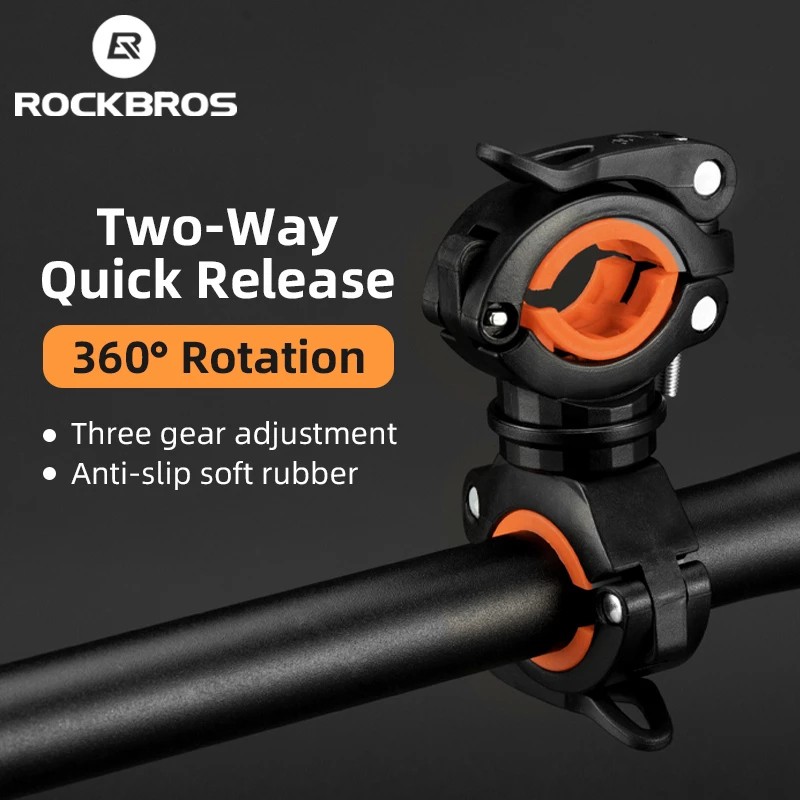 ROCKBROS ที่วางไฟฉาย Led สําหรับติดแฮนด์รถจักรยาน