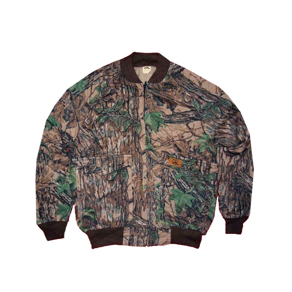 (Useมือสองแท้ )Duxbak jacket Vintage++ แจ็คเก๊ต ( ลายพราง ต้นไม้ ) + made in U S A