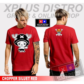 [100% Cotton] เสื้อยืดพิมพ์ลายการ์ตูนอนิเมะ DISTRO สีแดงสีแดง