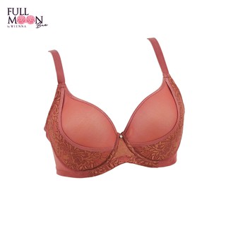 WIENNA Full Moon BRA Panties  NB41438  บรา คัพใหญ่ ชุดชั้นในไซซ์ใหญ่  สีแดง