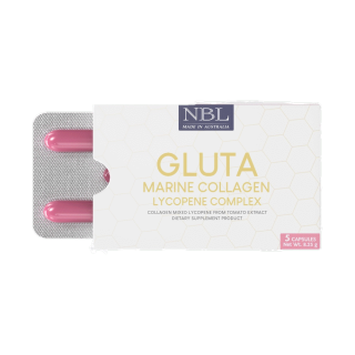NBL Gluta Marine Collagen Lycopene Complex 1650 mg - กลูต้า มารีน คอลลาเจน (5 Capsules)