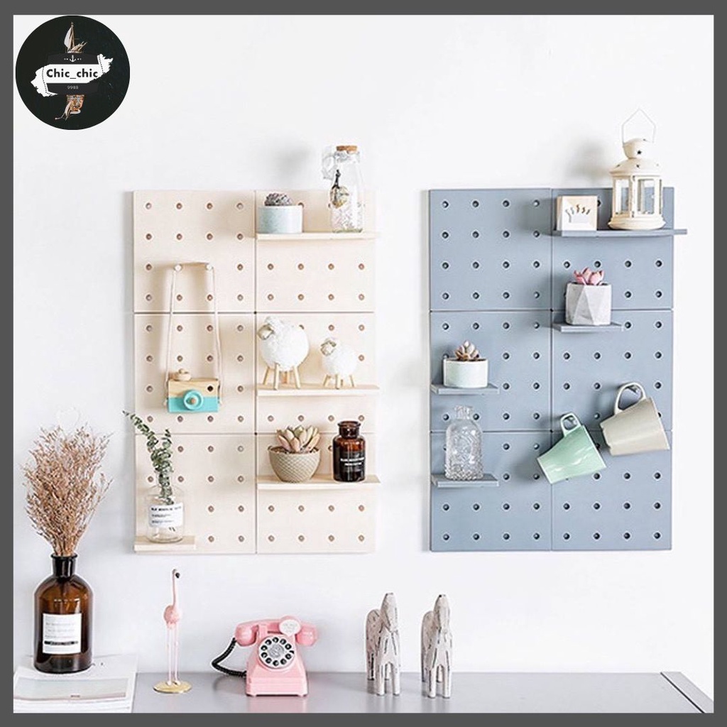 ชั้นเก็บของแบบติดผนัง Pegboard ชั้นเก็บของแบบติดผนัง